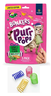Bonkers Purrpops Navidad: piruleta de pollo para premios del gato