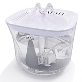 BOODIDI fuente-agua-gatos-pequeños, visualización clara para saber cuándo recargar.
