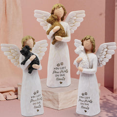 BORLESTA escultura ángel perro memorial para consuelo y recuerdo duradero