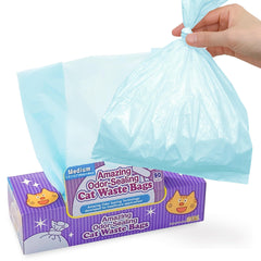 BOS Amazing Odor Sealing Bags: caja visible con sellado eficaz para residuos de gato.