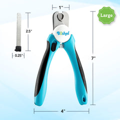Hoja de acero inoxidable de 3,5 mm para un corte limpio en perros grandes.