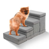 Bosque escaleras para perros plegables junto a la cama, fáciles de usar para subir