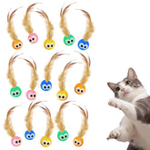 Bouncy Tails: bola de gato con plumas para estimular caza y juego activo