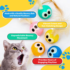 Bouncy Tails: bola gato con ojos grandes para capturar atención y estímulo visual