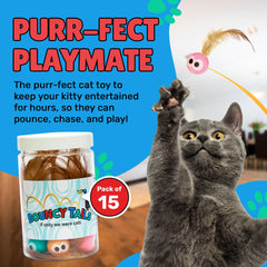 Bouncy Tails: bola para gato con rebotes aleatorios, manteniendo al felino desafiado
