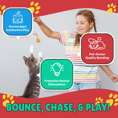 Bouncy Tails: plumas brillantes para estimular olfato y juego imaginativo