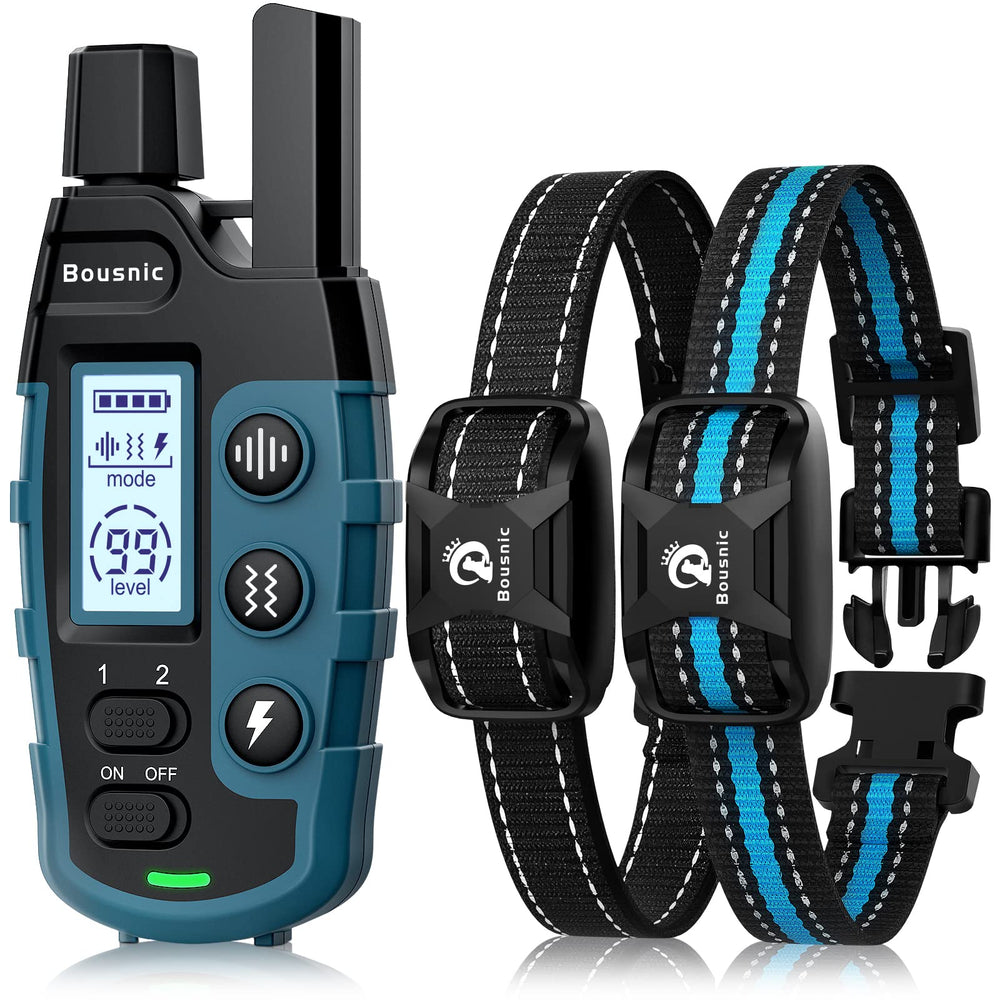 BOUSNIC collar-entrenamiento con alcance de 3300ft para adiestramiento cómodo