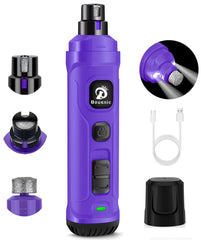 BOUSNIC lima de uñas para perros con doble LED, visión clara para evitar sobrecorte.
