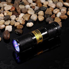 Bright Eyes iluminación UV detecta manchas en alfombras y tapizados.