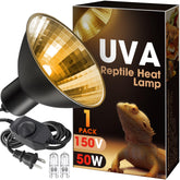 Briignite lampara calor reptil 50W G9: calor estable para terrario.