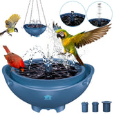 BROAIMX baño de aves con panel solar facilita suministro continuo de agua