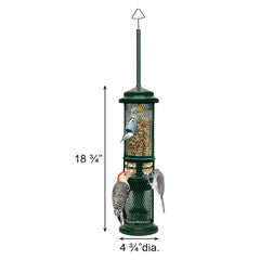 Brome Squirrel Buster Nut Feeder, cierre automático, protege la comida ante peso excesivo.