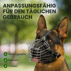 BRONZEDOG bozal acolchado con neopreno protege la nariz sin irritación.