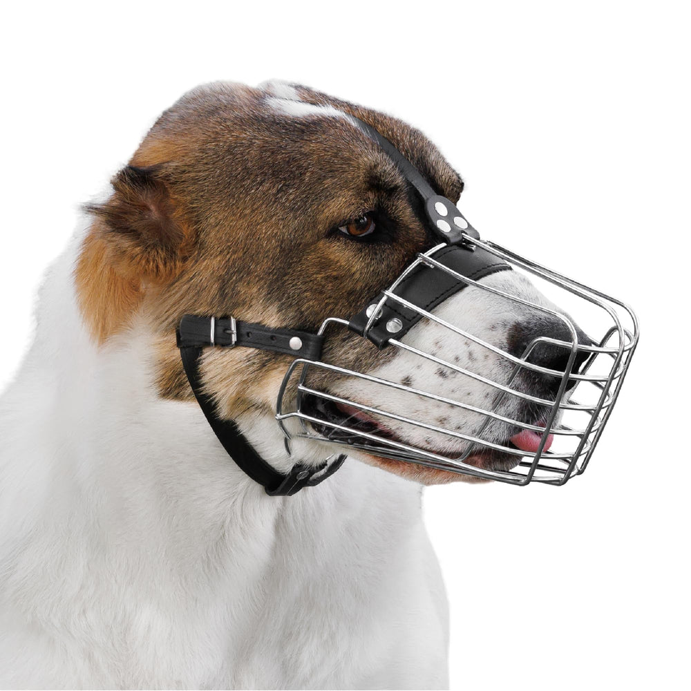 BRONZEDOG mordaza malla cesta para perros grandes evita mordidas durante paseos.