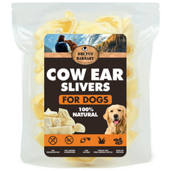 BRUTUS & BARNABY orejas de vaca gruesas para perros, snack natural y sabroso