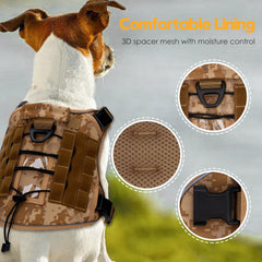 Arnés Bruvoalon con doble clip frontal y posterior para entrenamiento y paseos.