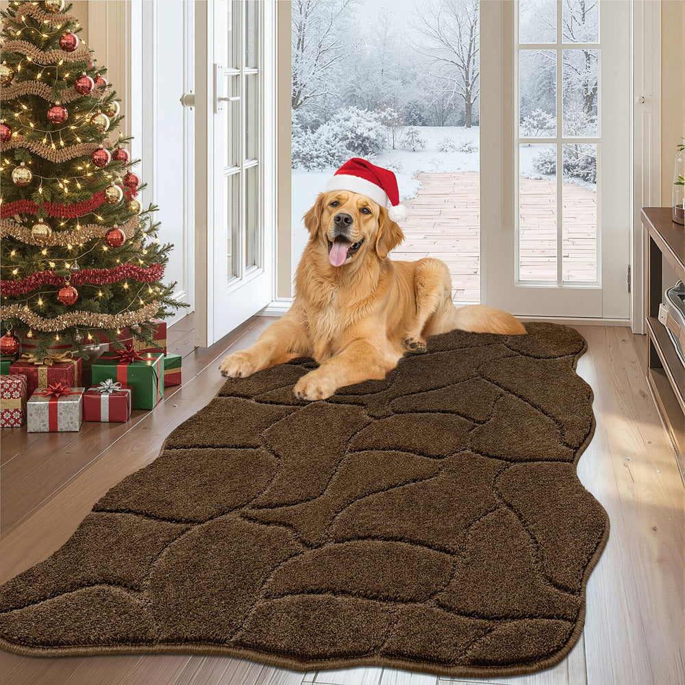 BSICPRO alfombra para perros con foco en lodo, ideal para limpiar patas al entrar.