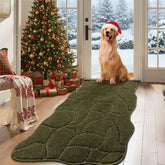 BSICPRO Alfombra para perros con diseño en onda aporta estabilidad y estilo.