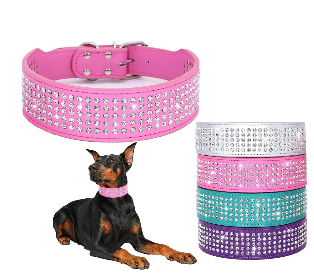 BTDCFY collar diamantes cristal para perros, brillo duradero