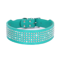 BTDCFY collar con cinco filas de cristales, brillo duradero.