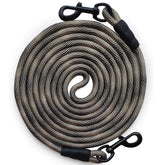 BTINESFUL cuerda de amarre para perro 20 pies beige: alta visibilidad en jardín.