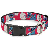 Collar Buckle-Down para perro con clip plástico, estilo Lilo Stitch en 4 posiciones