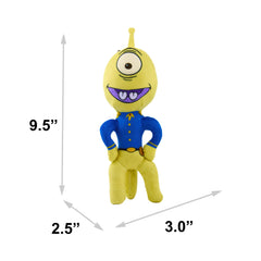 Buckle-Down Pleakley con chirriador, diversión duradera para perros, licencia Disney.
