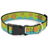 Collar Buckle-Down Scooby Doo, cierre de plástico seguro para perros activos.