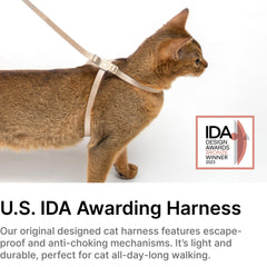 Arnés BuddyArmor anti-escape para gato, cómodo y resistente para salidas.