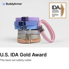 Ajuste de 6 a 12 pulgadas en collar BuddyArmor para gatos pequeños.