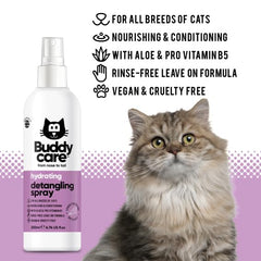 Buddycare Desenredado Spray: eliminación de nudos para pelo suave del gato.