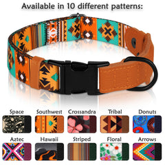 Collar AirTag BUDKAS con patrones multicolor para estilo y seguridad