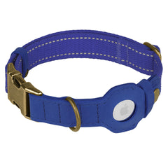 Collar Budkas de cuero reflectante para mayor visibilidad en caminatas.