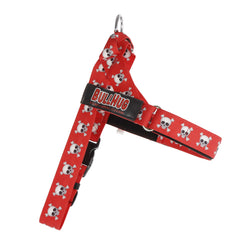 BullHug arnés ajustable dorsal, distribución de presión para paseos largos.