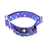 BullHug collar táctico con asa y lunares, cómodo para paseos diarios