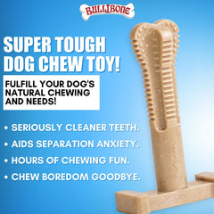 Bullibone: juguete-dental-de-nylon para perros, ayuda a la limpieza dental durante la masticación.