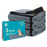 Bunlitent Pee Pad lavable 36x72, absorción rápida para perros y cachorros.