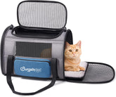 BurgeonNest porta-gato, aprobado para avión, tamaño compacto para viajar seguro