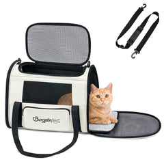 BurgeonNest transportín para gato grande con apertura múltiple y comodidad.