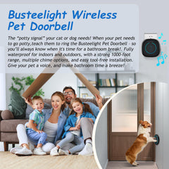 Busteelight receptor de puerta para perro, alcance de 1000 pies para señales claras