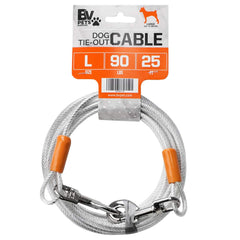 BV cable atadura para perros 25 pies con recubrimiento reflectante para mayor visibilidad.