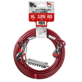 BV sistema aéreo para perros: cable de 60 pies para libertad al aire libre.