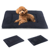 BVAGSS almohadón reversible para jaula de perros con superficie plush cálida.