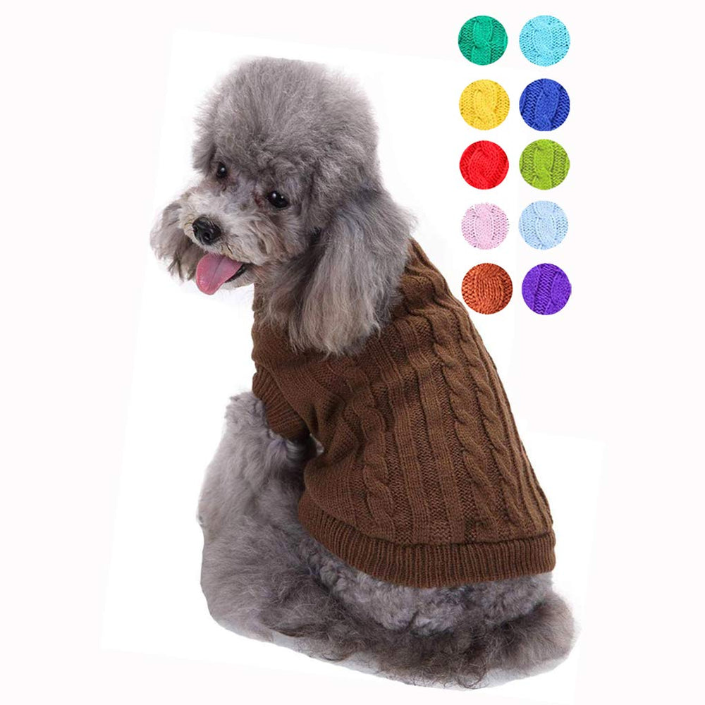 Bwealthest suéter cuello alto para perro y gato, vista frontal, cálido y cómodo.