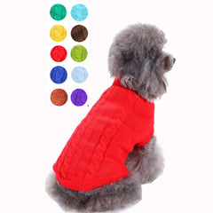 Bwealthest suéter para mascotas con cuello alto, ajuste cómodo en el pecho