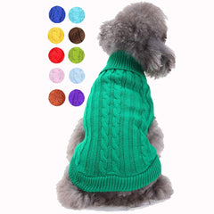 Suéter Bwealthest para perro con cuello alto cálido, ideal para paseos de invierno.