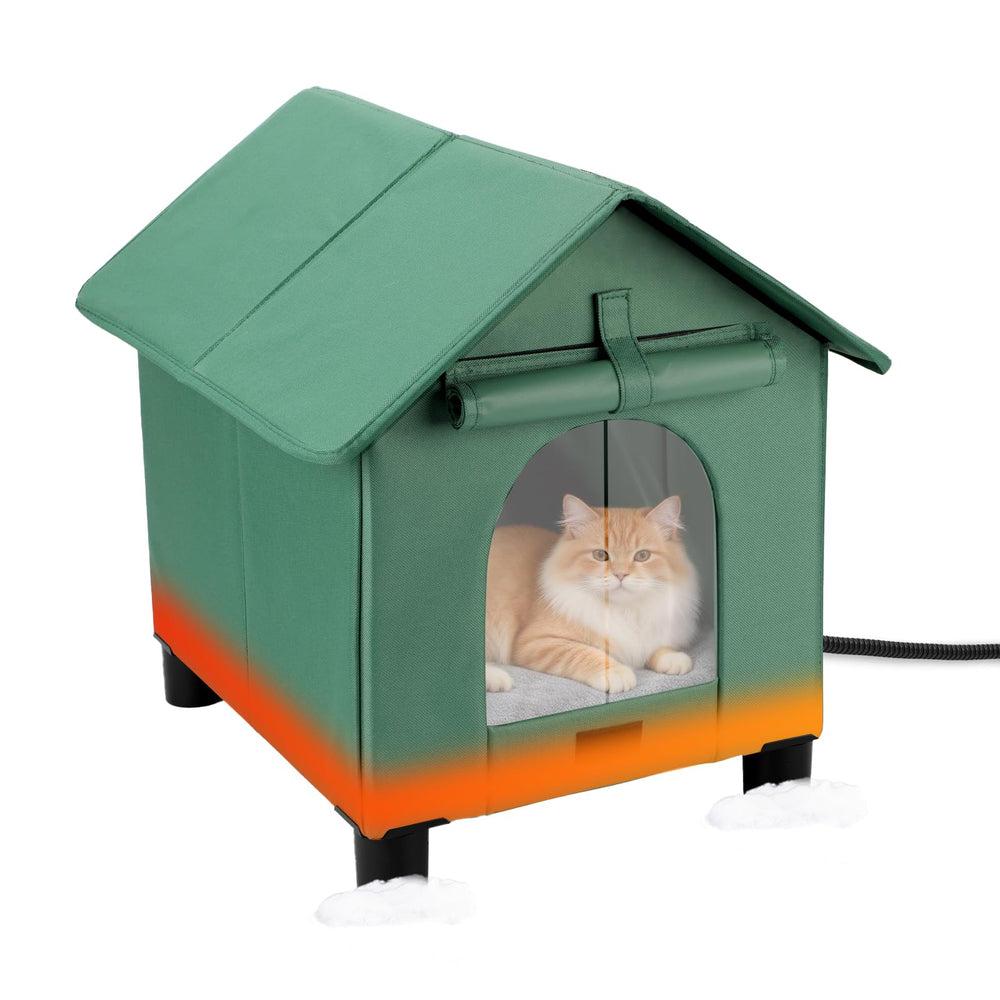 BWOGUE casa-gato-caliente-exterior: refugio cálido para gatos al aire libre.