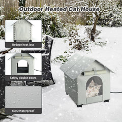 Base elevada BWOGUE mantiene al gato seco y cómodo al aire libre