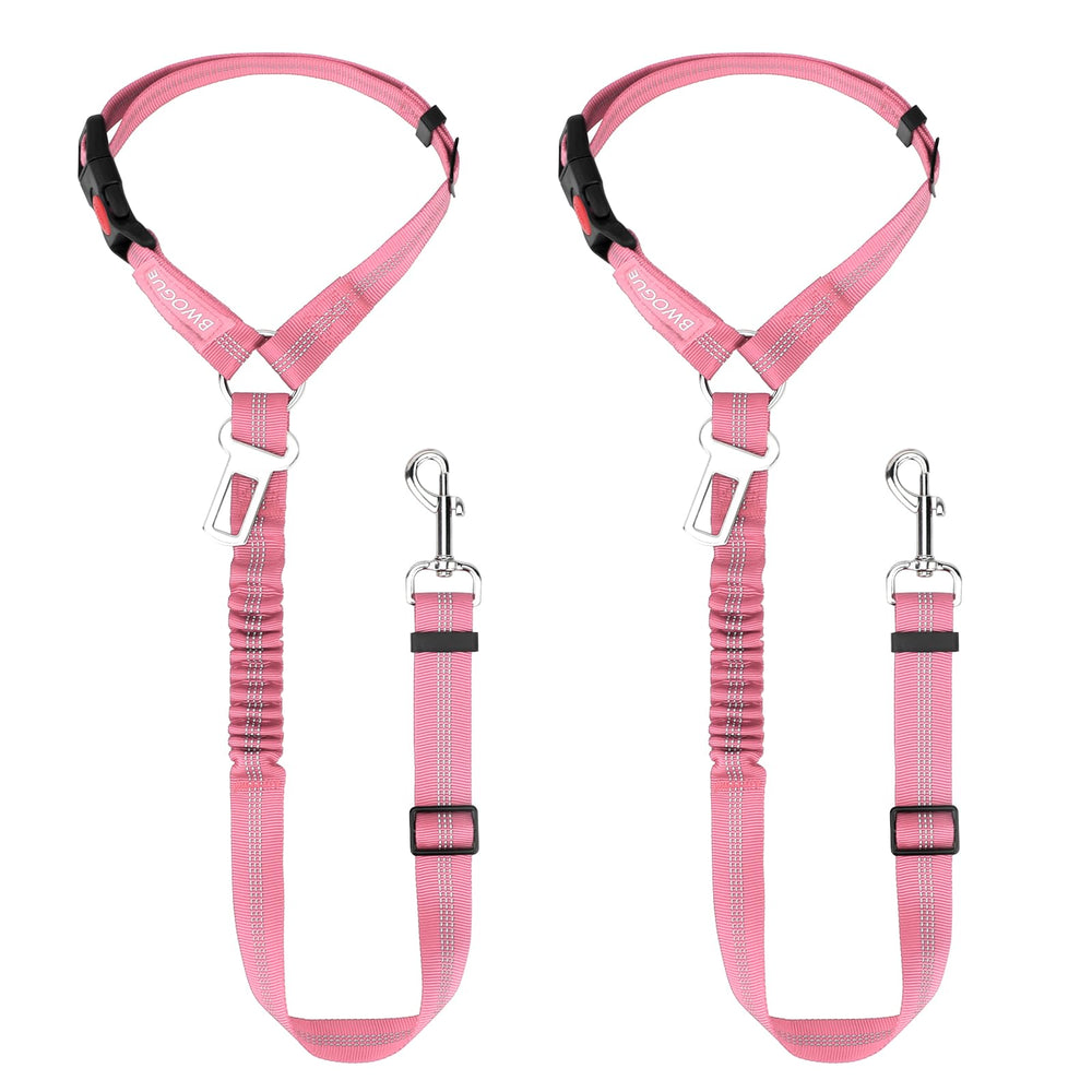 BWOGUE Cinturón para perro en coche con amortiguador elástico para mayor seguridad.