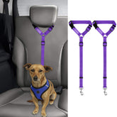 BWOGUE cinturón de seguridad para asiento de coche ajustable, viaje seguro para mascotas.